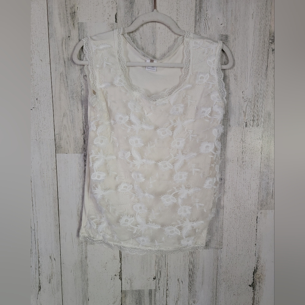 COCO + Carmen Lace Overlay Blouse